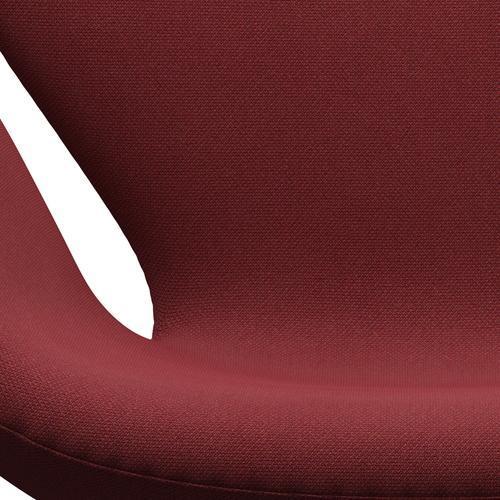 Fritz Hansen Swan Lounge Chair, Brown Bronze/Steelcut Trio Dark Red