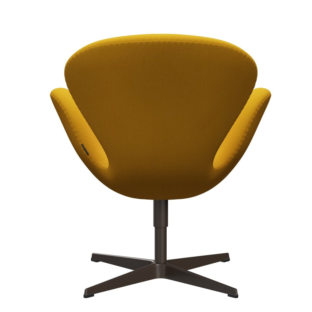 FRITZ HANSEN SWAN SALOUNGE, BRONNE BRONZE/STELCUT Trio Yellow