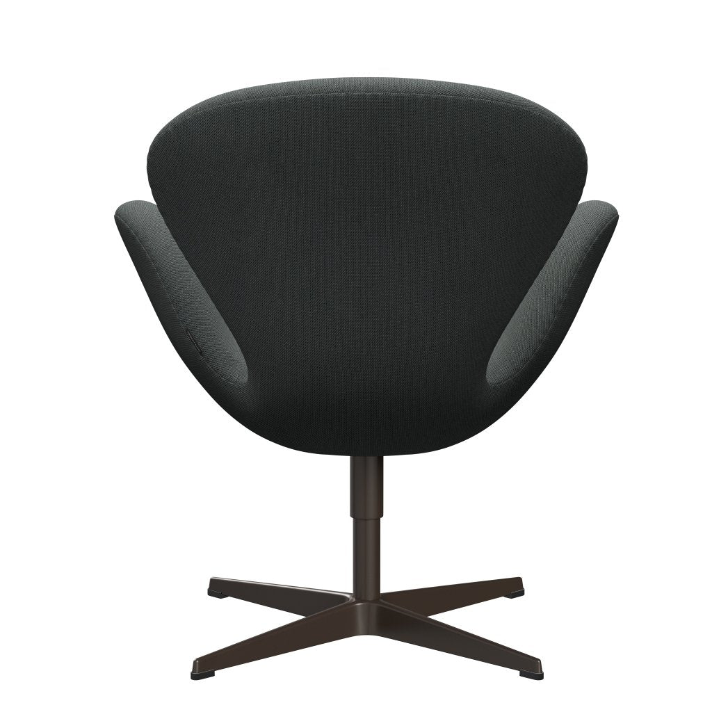 Fritz Hansen Swan Lounge Chair, Brown Bronze/Steelcut Trio Coal