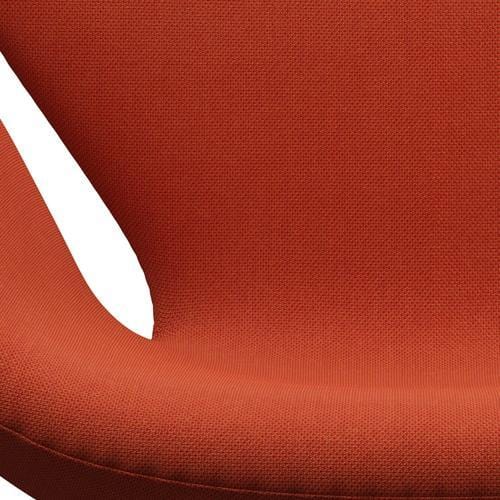 Fritz Hansen Swan Lounge Chair, Brown Bronze/Steelcut Trio Orange