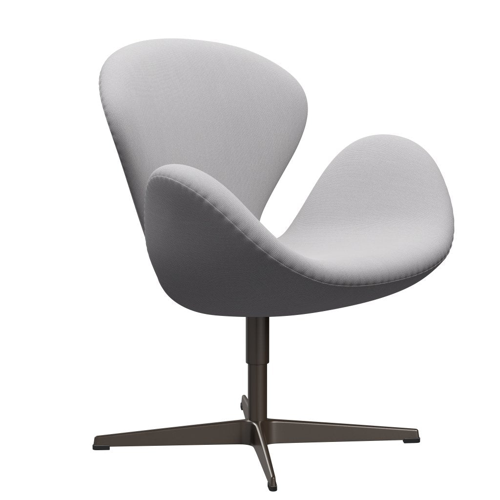 FRITZ HANSEN SWAN SALOUNGE, BRONNE BRONZE/STELCUT TRIO White & jasnoszary