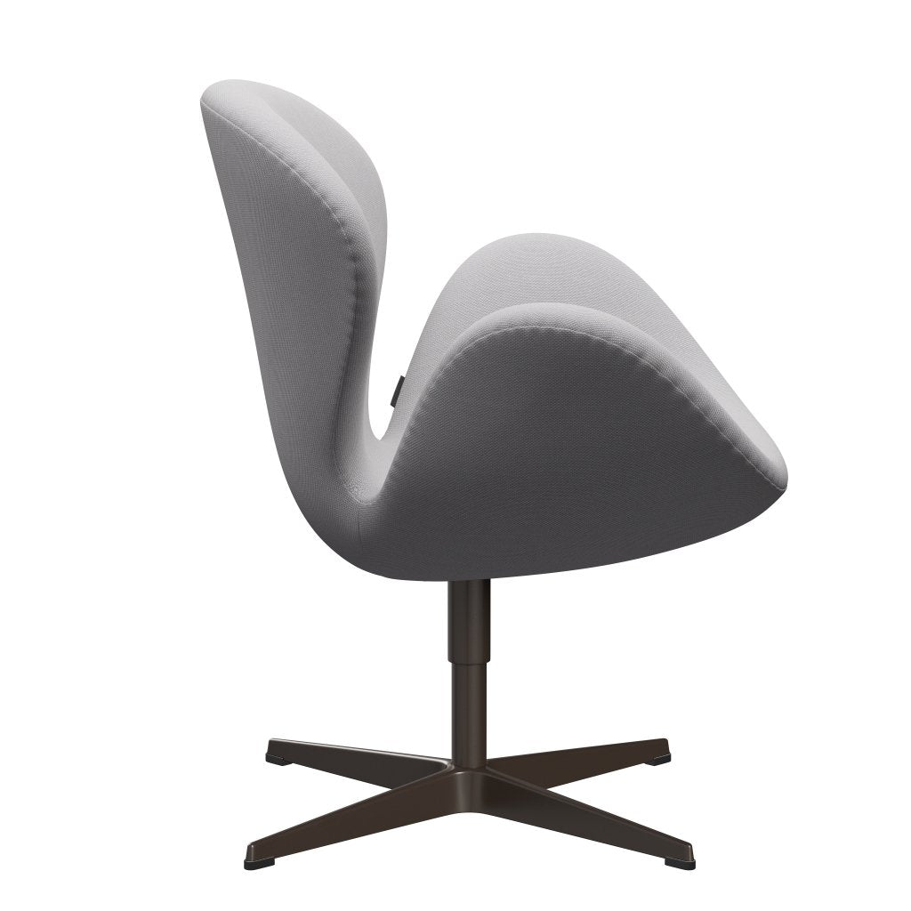 FRITZ HANSEN SWAN SALOUNGE, BRONNE BRONZE/STELCUT TRIO White & jasnoszary