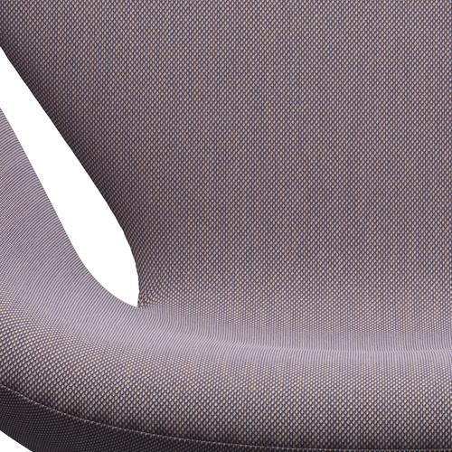 FRITZ HANSEN SWAN SALOUNGE, BRONNE BRONZE/STELCUT TRIO White/Violet