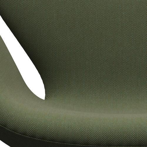 FRITZ HANSEN SWAN SALOUNGE, BRĄZOWY BRONZ/STELCUT TRIO Soft Green