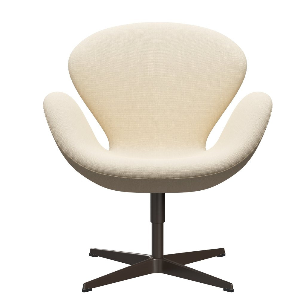 Fritz Hansen Swan Lounge Chair, Brown Bronze/Steelcut White