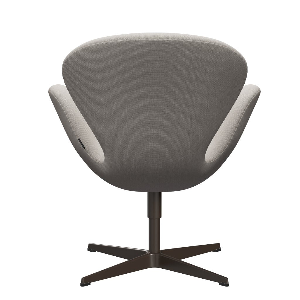 Fritz Hansen Swan Lounge Chair, Brown Bronze/Steelcut Wool White