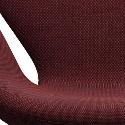 Fritz Hansen Swan Lounge Chair, Brown Bronze/Sunniva Burgundy