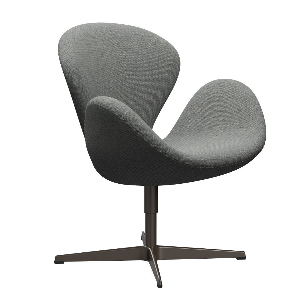 Fritz Hansen Swan Lounge Chair, Brown Bronze/Sunniva Grey