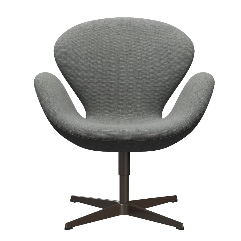 Fritz Hansen Swan Lounge Chair, Brown Bronze/Sunniva Grey