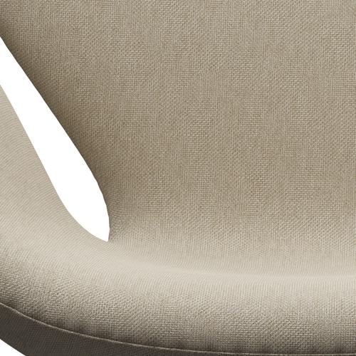 Fritz Hansen Swan Lounge Chair, Brown Bronze/Sunniva Light Beige