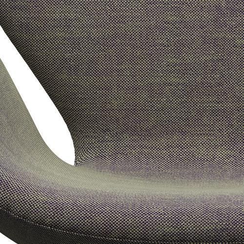 Fritz Hansen Swan Lounge, brązowy brąz/Sunniva Light Green/Violet