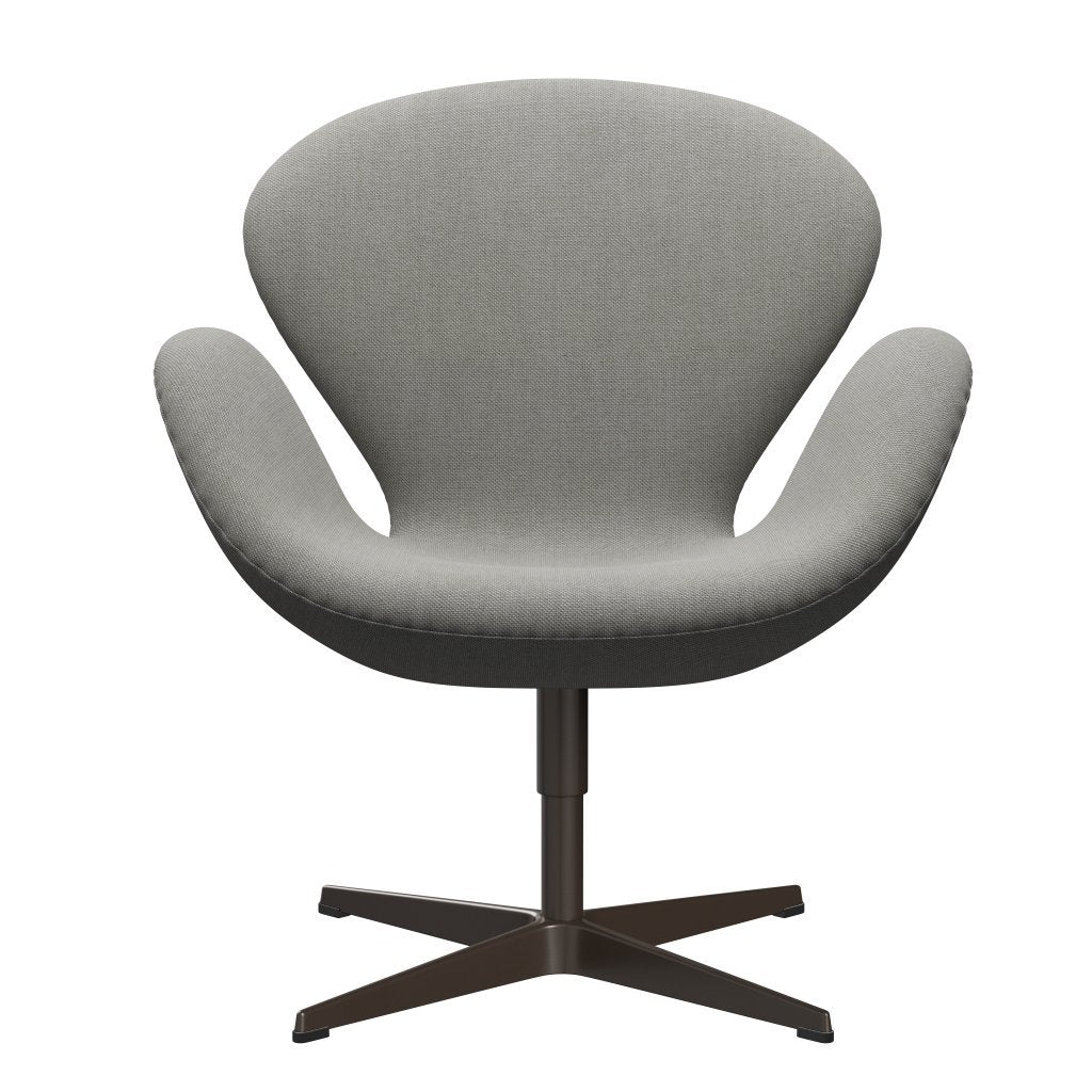 Fritz Hansen Swan Lounge Chair, Brown Bronze/Sunniva Sand/Light Grey