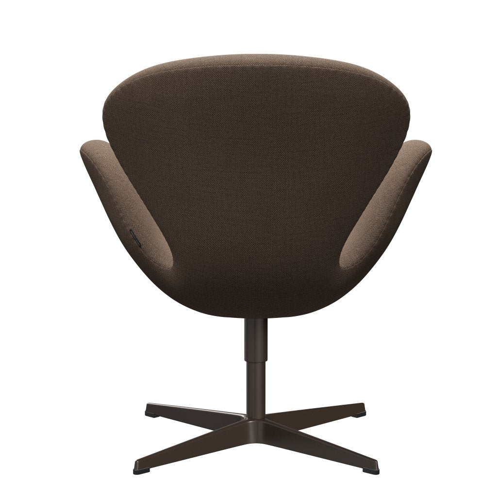 Fritz Hansen Swan Lounge Chair, Brown Bronze/Sunniva Chocolate/Tan