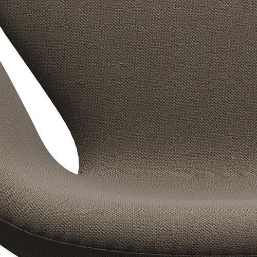 Fritz Hansen Swan Lounge Chair, Brown Bronze/Sunniva Chocolate/Light Grey