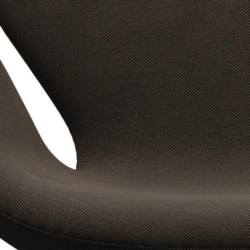 Fritz Hansen Swan Lounge Chair, Brown Bronze/Sunniva Chocolate/Black