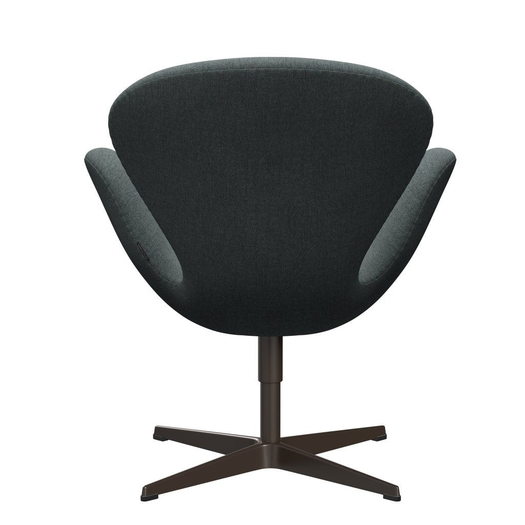 Fritz Hansen Swan Lounge Chair, Brown Bronze/Sunniva Steel Grey