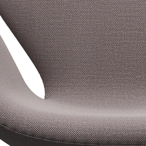 Fritz Hansen Swan Lounge Chair, Brown Bronze/Sunniva White/Violet