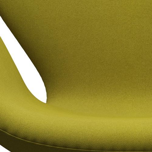 Fritz Hansen Swan Lounge Chair, Brown Bronze/Tonus Lime Green