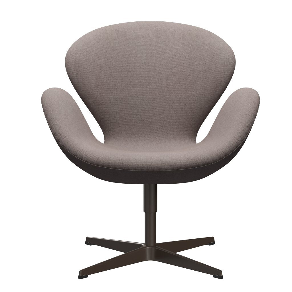 Fritz Hansen Swan Lounge Chair, Brown Bronze/Tonus Dusty Sand