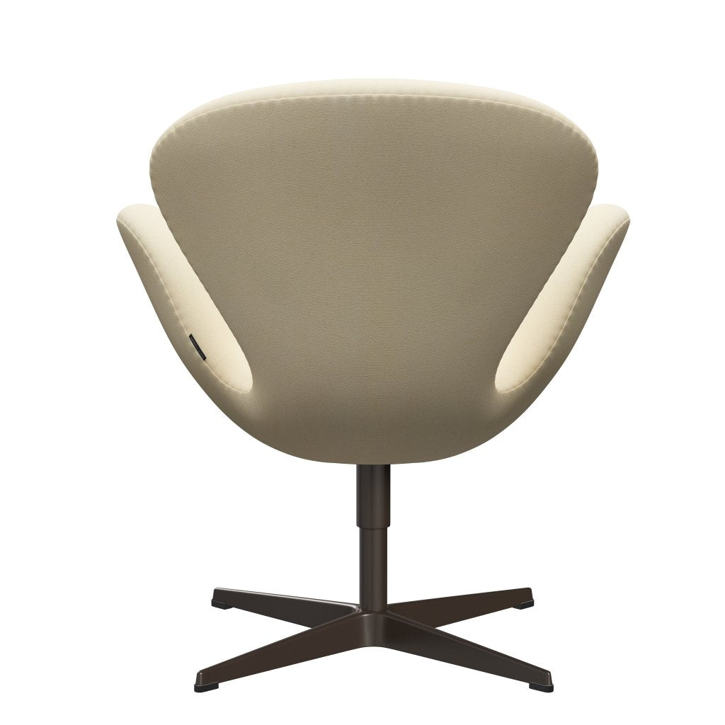 Fritz Hansen Swan Lounge Chair, Brown Bronze/Tonus Wool White