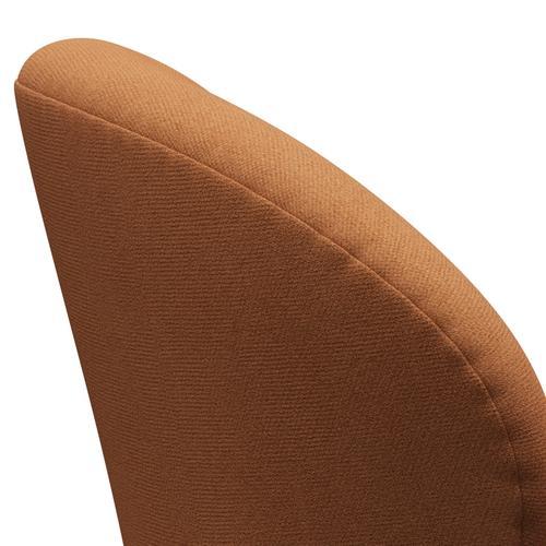 Fritz Hansen Swan Lounge Chair, Brown Bronze/Tonus Soft Orange