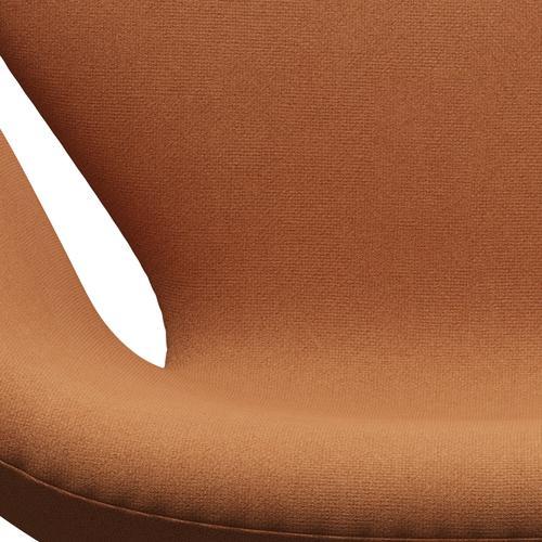 Fritz Hansen Swan Lounge Chair, Brown Bronze/Tonus Soft Orange