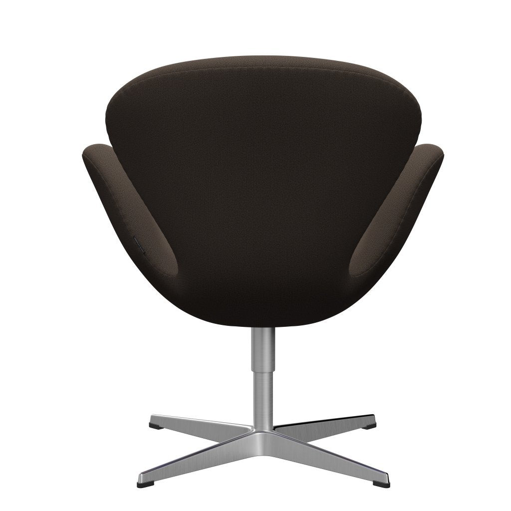 Fritz Hansen Swan Frea, satynowy szczotkowany aluminium/Capture Brown/Green