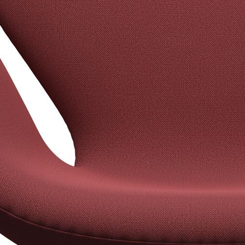 Fritz Hansen Swan Frea, satynowy szczotkowany aluminium/Capture Dark Red