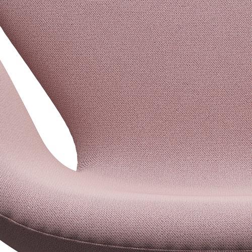 Fritz Hansen Swan Lounge Chair, Satin Brushed Aluminium/Capture Pink