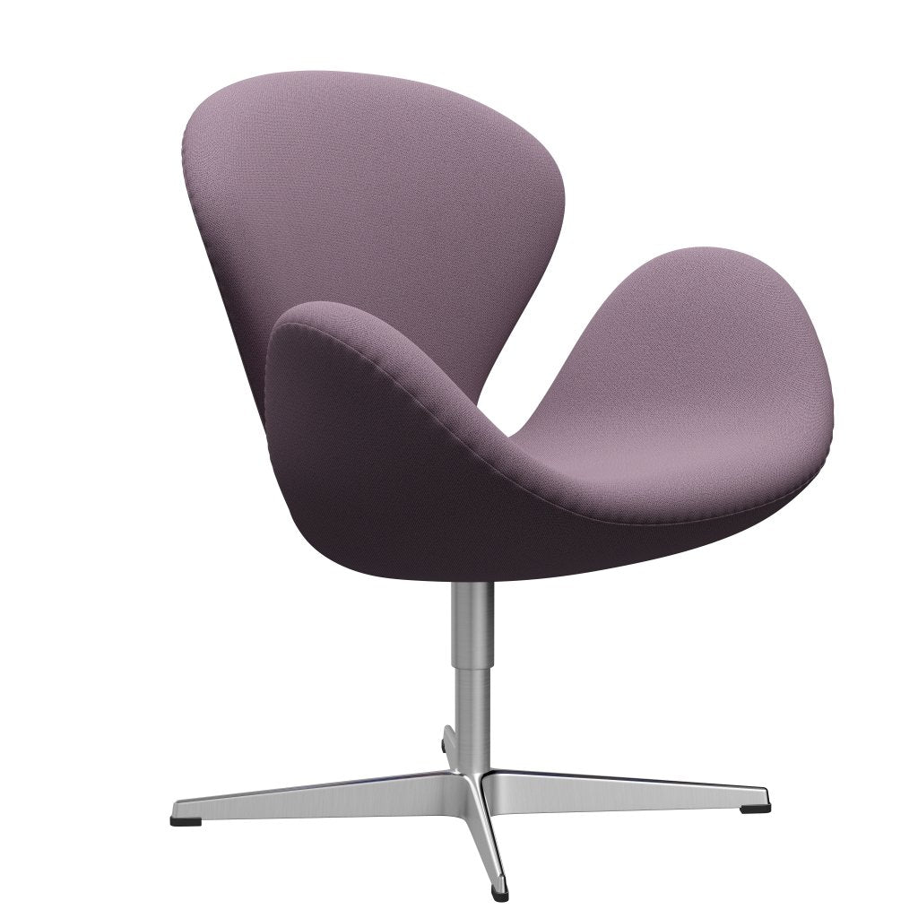 Fritz Hansen Swan Frea, satynowy szczotkowany aluminium/Capture Violet/Brown