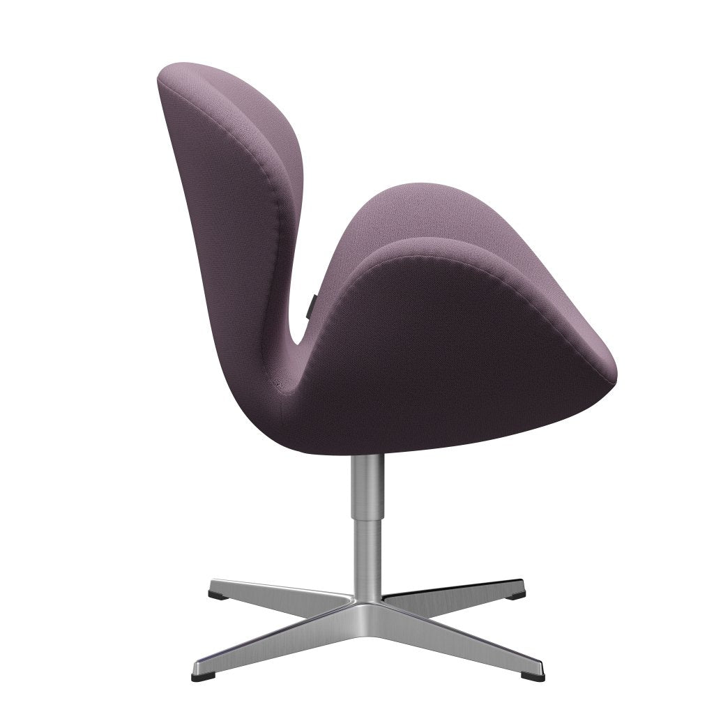 Fritz Hansen Swan Frea, satynowy szczotkowany aluminium/Capture Violet/Brown