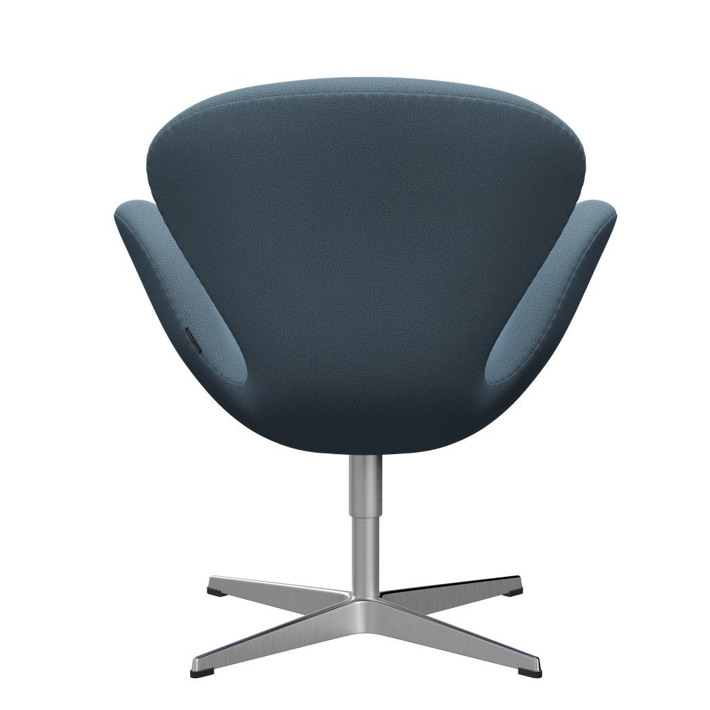 Fritz Hansen Swan Sallo -Lounge, sating szczotkowany aluminium/Capture Soft Blue