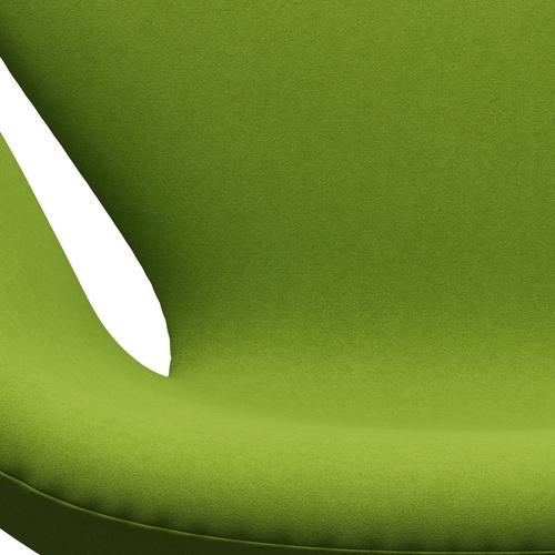 Fritz Hansen Swan Lounge Chair, Satin Brushed Aluminium/Comfort Green (68011)