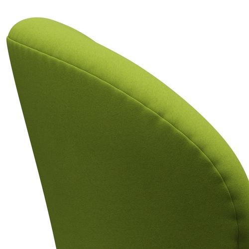 Fritz Hansen Swan Lounge Chair, Satin Brushed Aluminium/Comfort Light Green (68000)