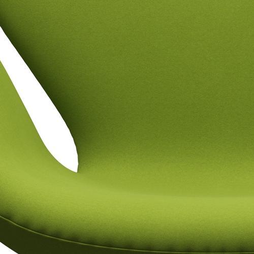 Fritz Hansen Swan Lounge Chair, Satin Brushed Aluminium/Comfort Light Green (68000)