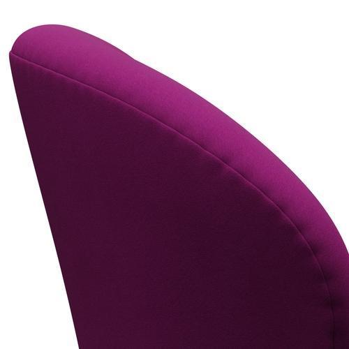 Fritz Hansen Swan Lounge Chair, Satin Brushed Aluminium/Comfort Violet Light