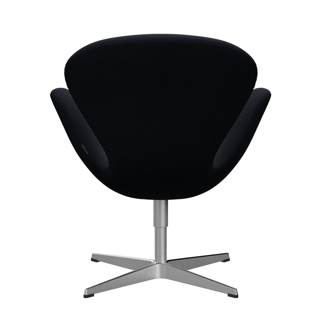 Fritz Hansen Swan Sallo -Lounge, satynowy szczotkowany aluminium/Diablo Dark Blue