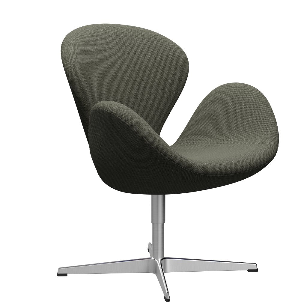 Fritz Hansen Swan Frea, satynowy szczotkowany aluminium/Diablo Warm Grey