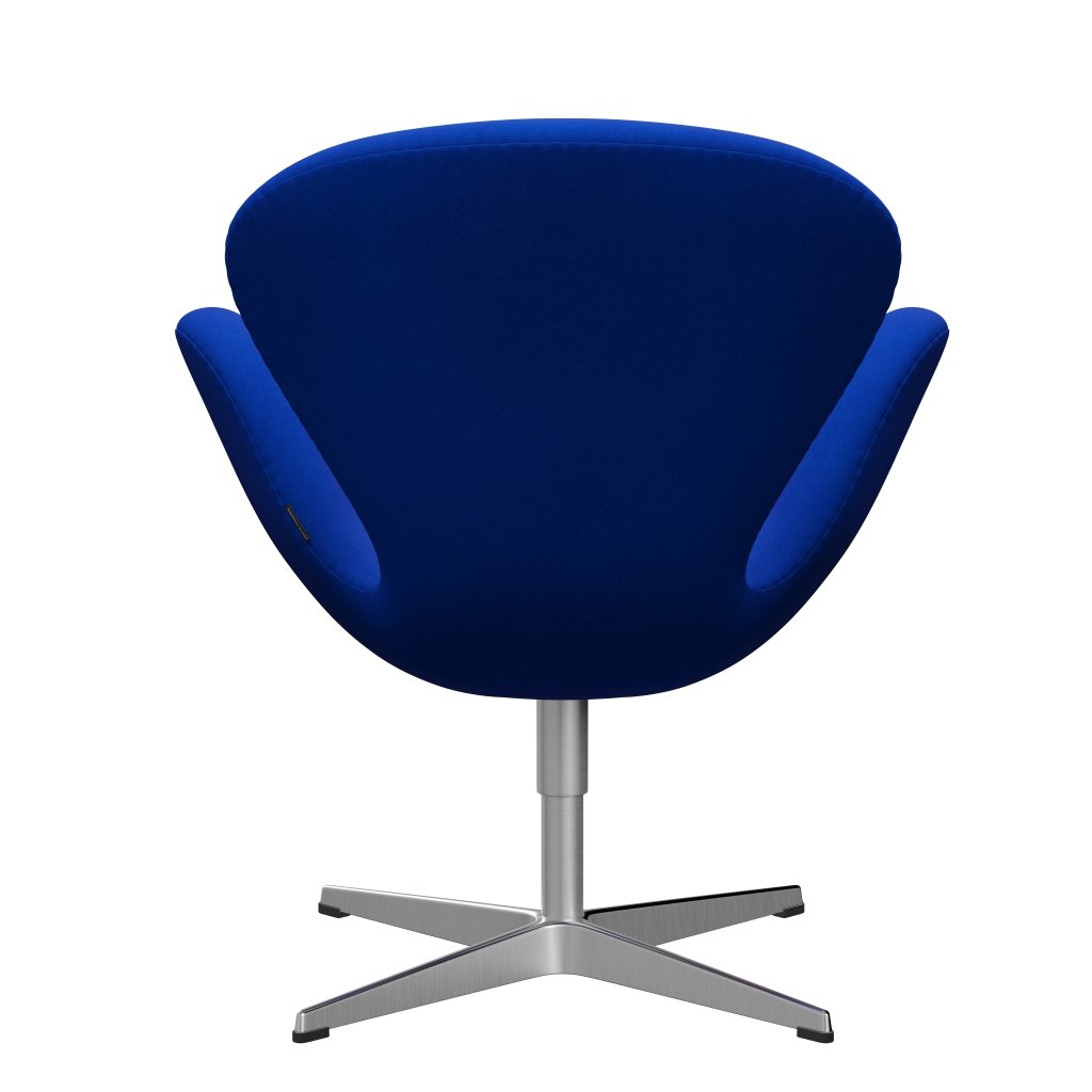 Fritz Hansen Swan Lounge, satynowy szczotkowany aluminium/divina Blue