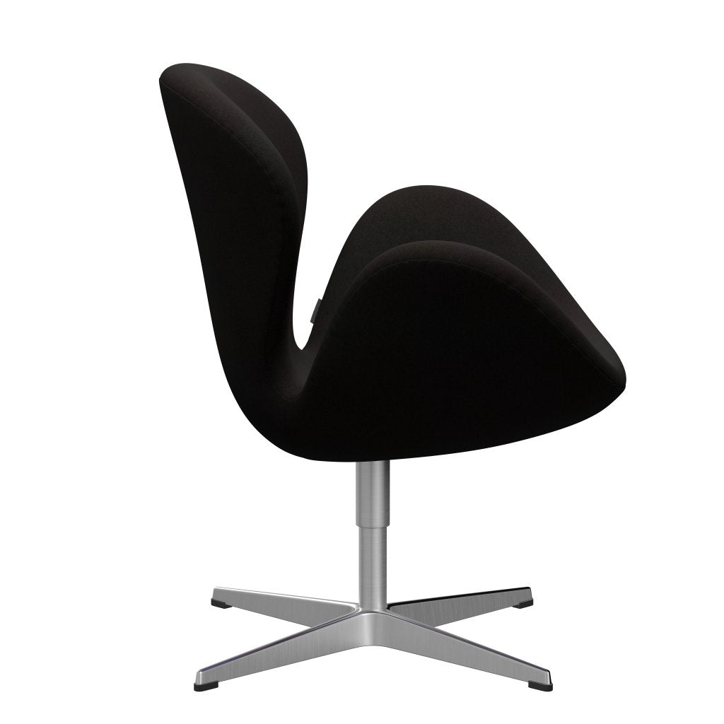 Fritz Hansen Swan Frea, satynowy szczotkowany aluminium/Divina Dark Brown (384)