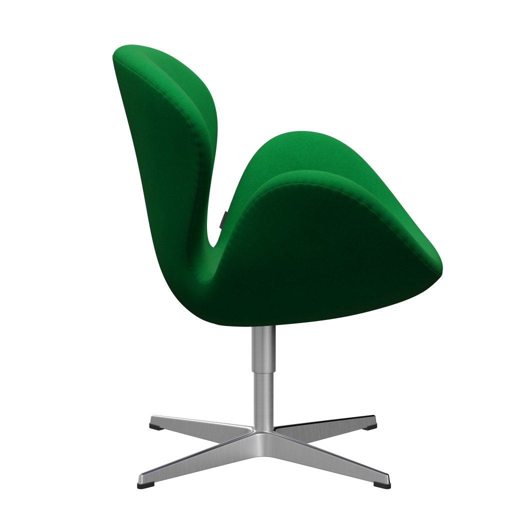 Fritz Hansen Swan Frea, satynowy szczotkowany aluminium/divina Grass Green