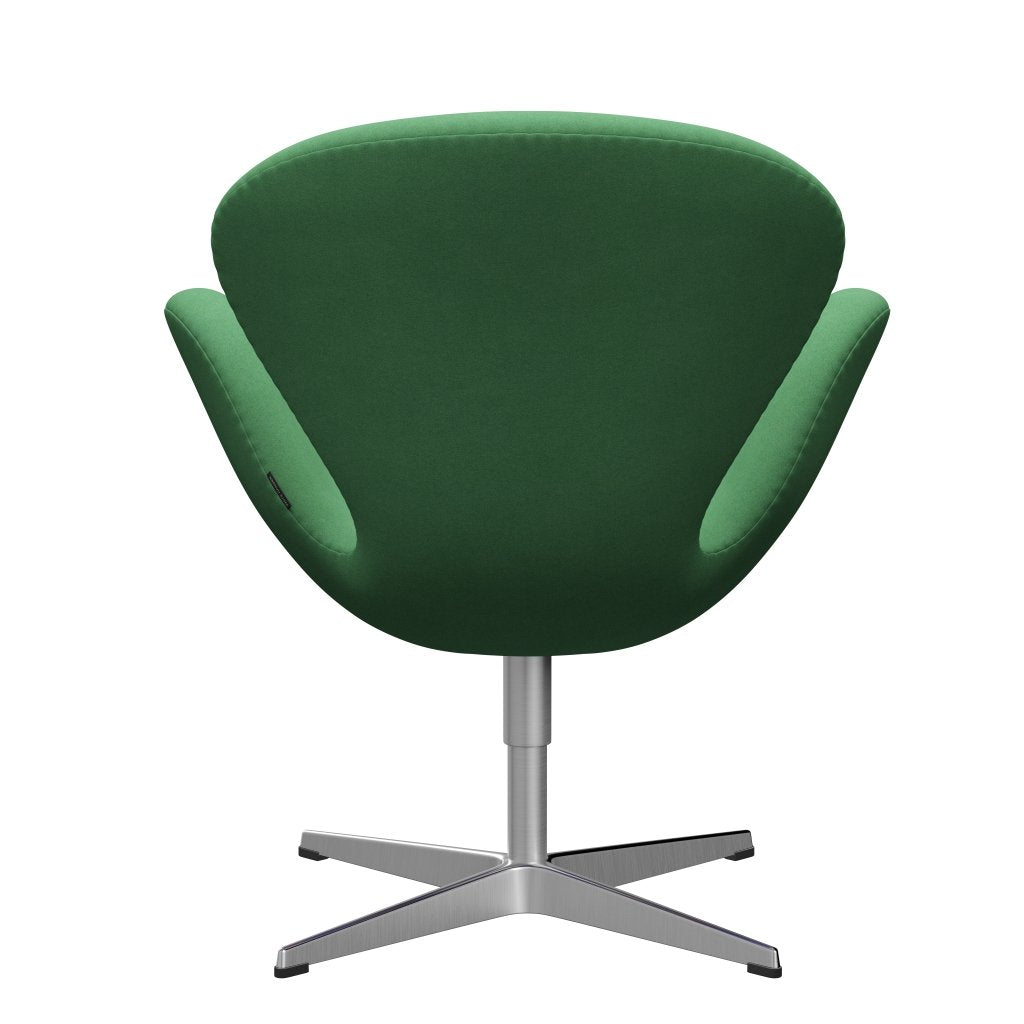 Fritz Hansen Swan Lounge, satynowy szczotkowany aluminium/divina Green