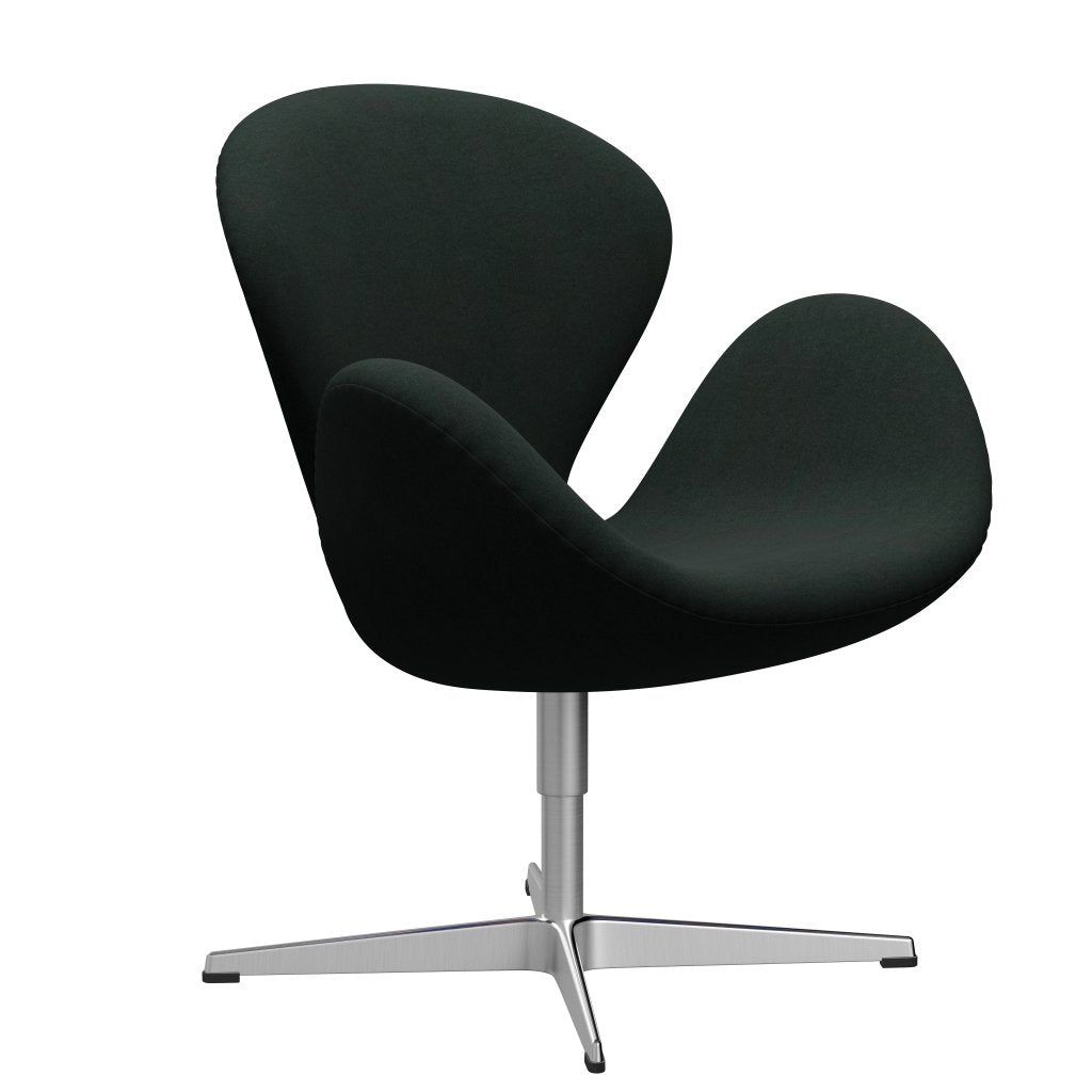 Fritz Hansen Swan Sallo -Lounge, satynowy szczotkowany aluminiowy/Divina Carbon