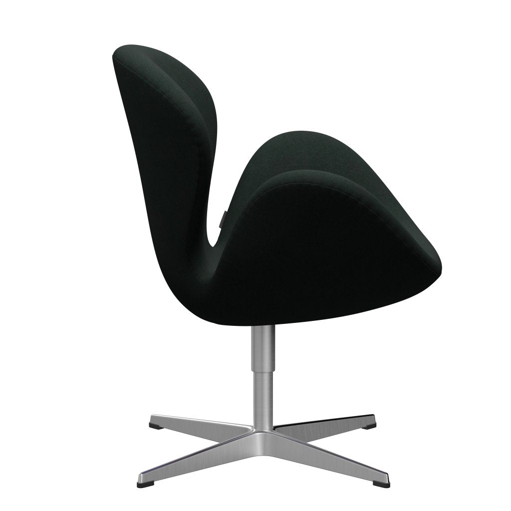 Fritz Hansen Swan Sallo -Lounge, satynowy szczotkowany aluminiowy/Divina Carbon