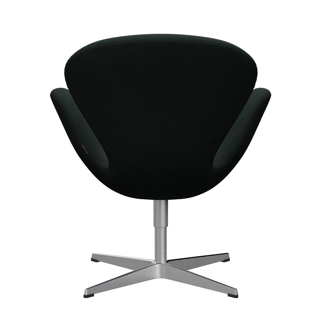 Fritz Hansen Swan Sallo -Lounge, satynowy szczotkowany aluminiowy/Divina Carbon