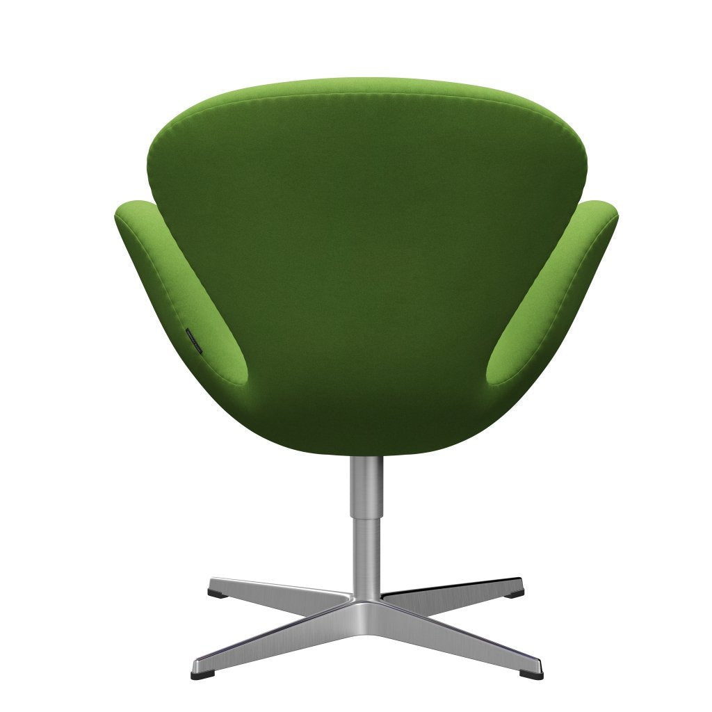 Fritz Hansen Swan Frea, satynowe szczotkowane aluminium/divina Lime Light