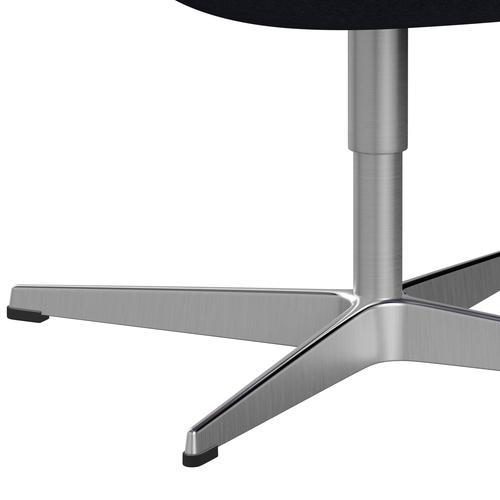 FRITZ HANSEN SWAN SALOUNGE, satynowy szczotkowany aluminium/divina md Cool Grey