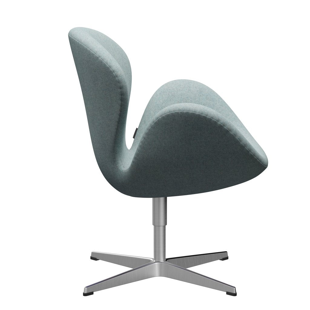 Fritz Hansen Swan Sallo -Lounge, satynowy szczotkowany aluminium/Divina Mint