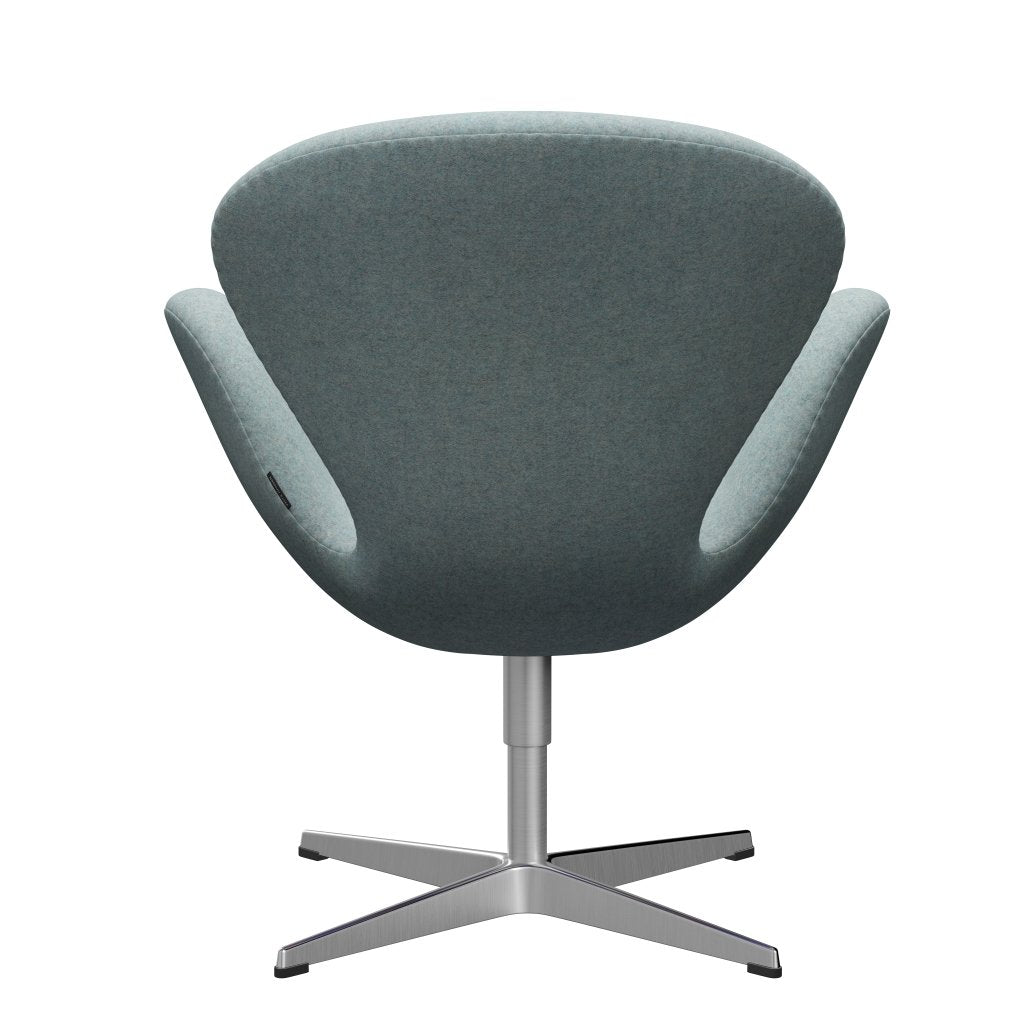 Fritz Hansen Swan Sallo -Lounge, satynowy szczotkowany aluminium/Divina Mint