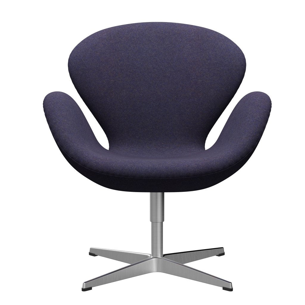 Fritz Hansen Swan Frea, satynowy szczotkowany aluminium/divina md Dusty Blue